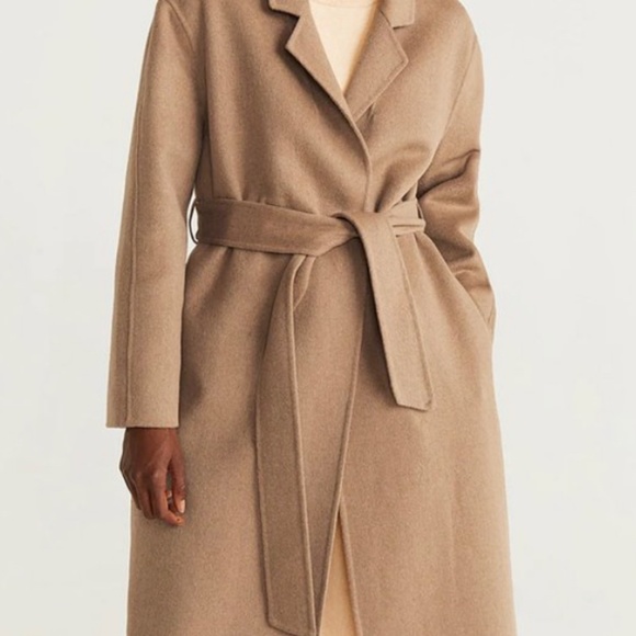 Mango Wool Blend Open Swing Coat - Picture 3 of 5